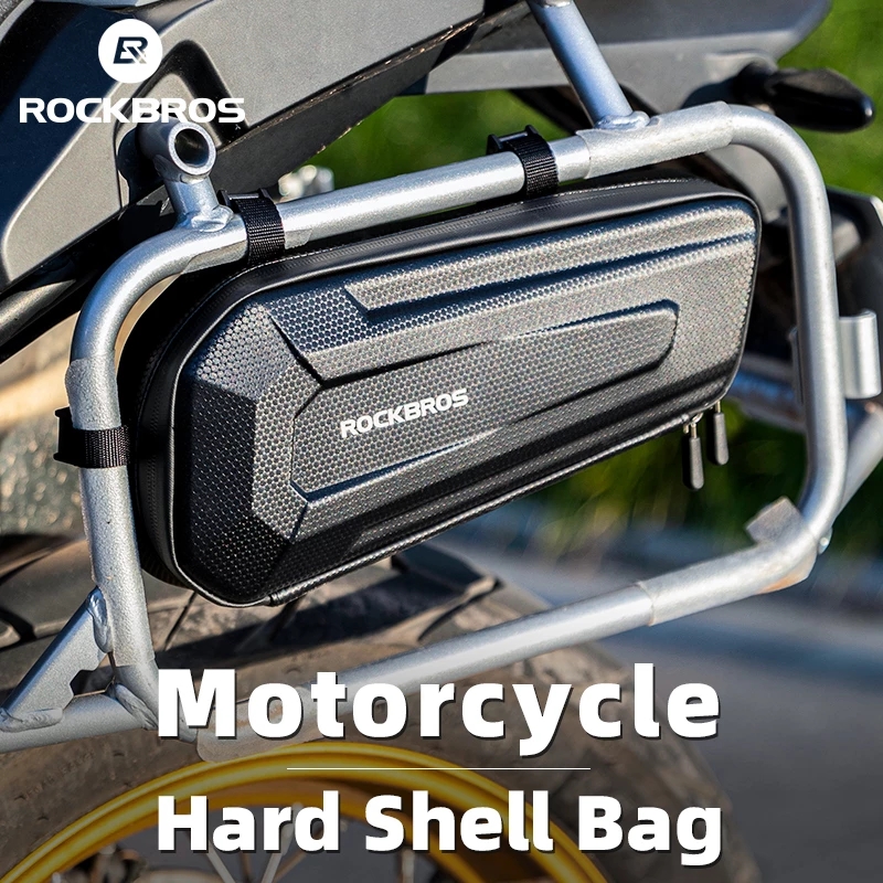 ROCKBROS 2.5L Waterproof Motorcycle Side Bag Large Capacity Hard Shell Moto Triangle Bag Cycling Rear Bag Motocross Accessories