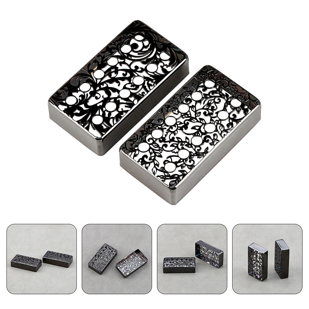 Cover Pickup Electric Guitars Brass Humbuckers Cover Vintage Guitar Pickup Frames ddmysmile Protections Cover Guitar Accessories Smile