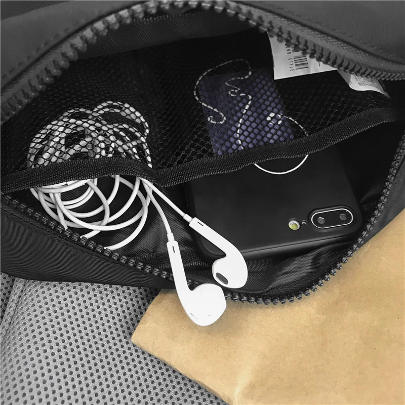 Casual Men Shoulder Messenger Bag Nylon Cell Phone Unisex Crossbody Pack Travel Waist Male Chest Pouch Backpak 241111