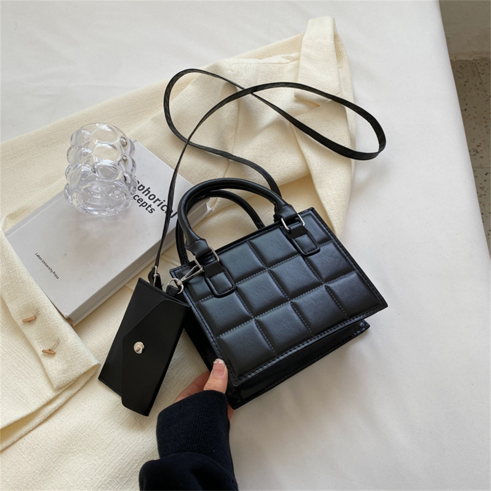 Ladies Shoulder Bag Women Handbags Female Zipper Messenger Bag Solid Color Handbag Girls Crossbody Bags with Small Purse