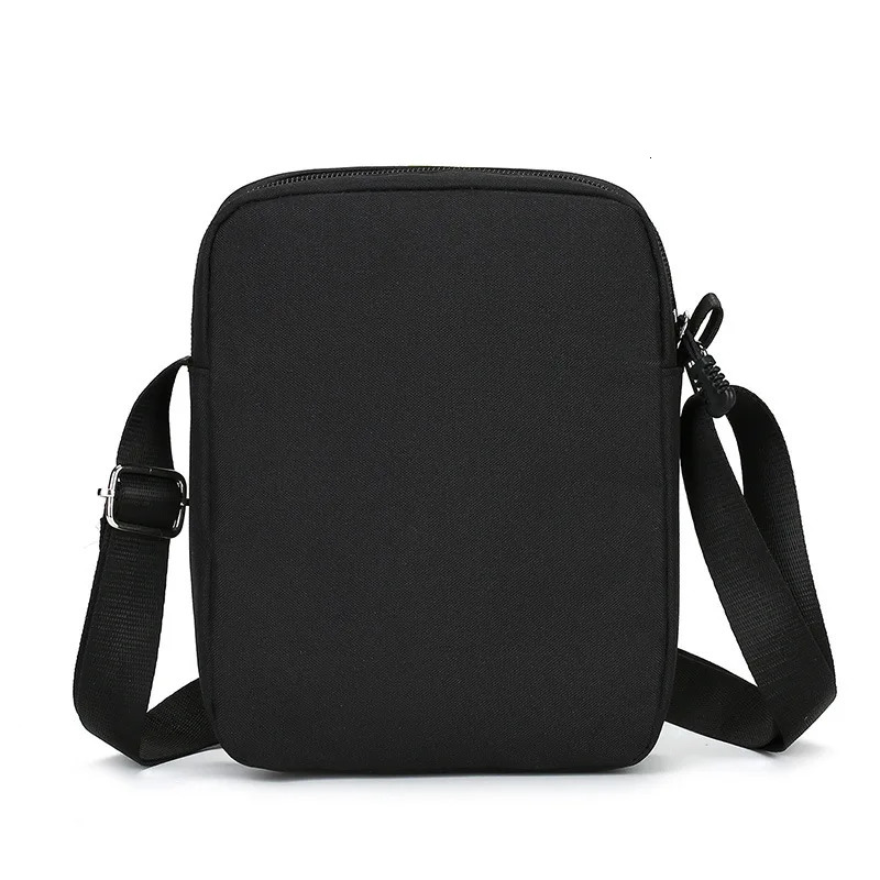 Oxford Shoulder Bag Durable Mini Black Mobile Phone Waist Pack Men Simple and casual crossbody bag 241111