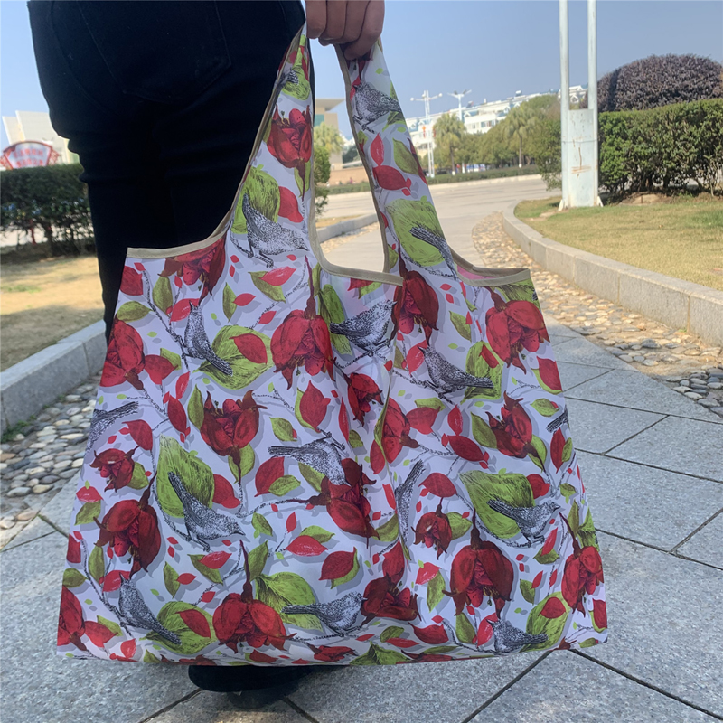 DHL300pcs Large Reusable Foldable Large Size Women Shopping Bags Totes Heavy Duty Washable Cloth Grocery Bags