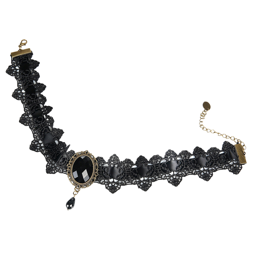 Lace Gemstone Bracelet Pirate Accessories Women Necklace Decor Chain Halloween Miss 39661 5 8f55d