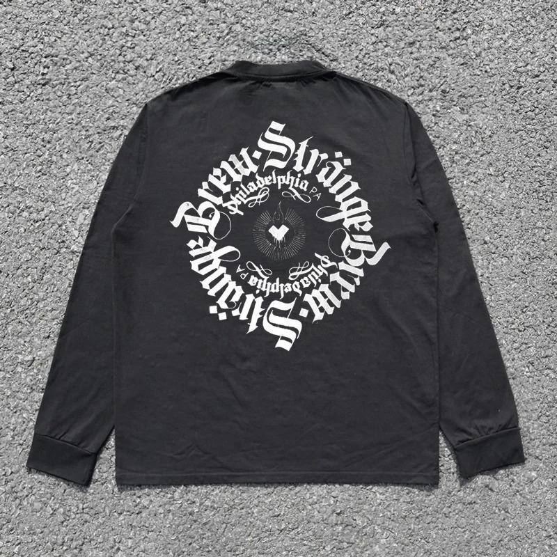 Chicano Graphic Print 100 Cotton T-shirt for Mens Super Large Skateboarding Hip Hop Y2K Clothing Long Sleeve Retro T-shirt Spring and Autumn 241112