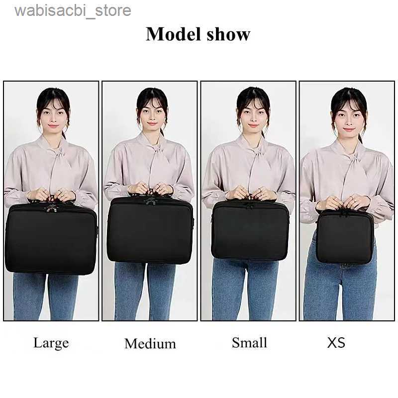Cosmetic Bags 2023 New Professional Cosmetic Bag For Women High Quality Waterproof Oxford Large Capacity Travel Makeup Case For Makeup Artist L49