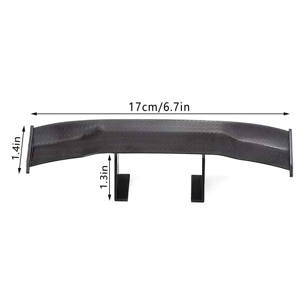 Tiny Tail Black ABS Mini Rear Wing Spoiler Universal Car Refitting Tool