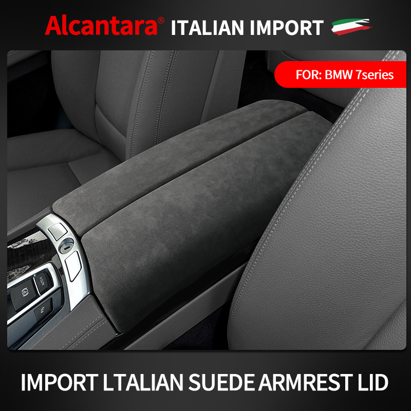 Series For 7 F01 F02 F03 F04 2009 2010 2011 ddmysmile 2012 2013 2014 2015 Italian Premium Suede Center Console Armrest Mat Accessories Smile
