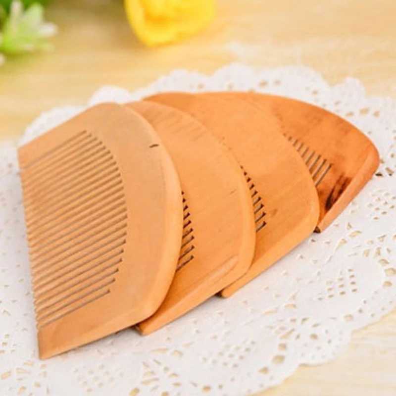 Wooden comb small comb barber comb smooth hair portable female hair styling tool barber accessories W241112