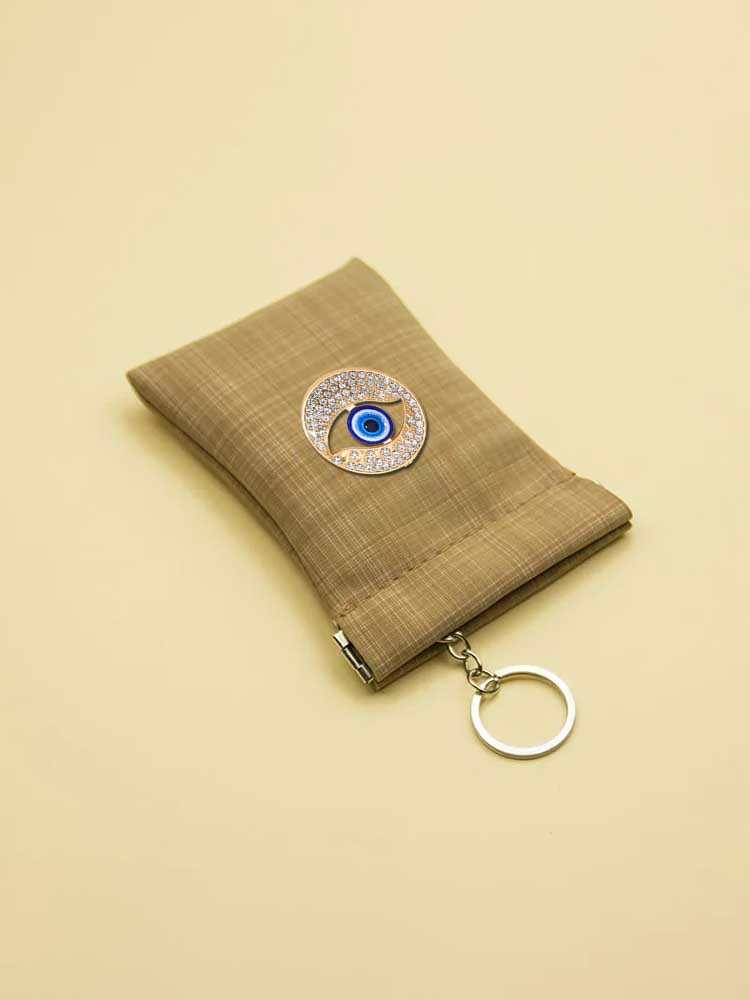 Key Wallets - PU Leather for Women Scratch-Resistant Decor Multilayered Realism with Pearls cf4bf
