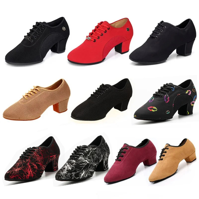 Womens Latin dance shoes jazz ballroom salsa dance shoes womens high heels childrens training modern tango dance shoes 241111