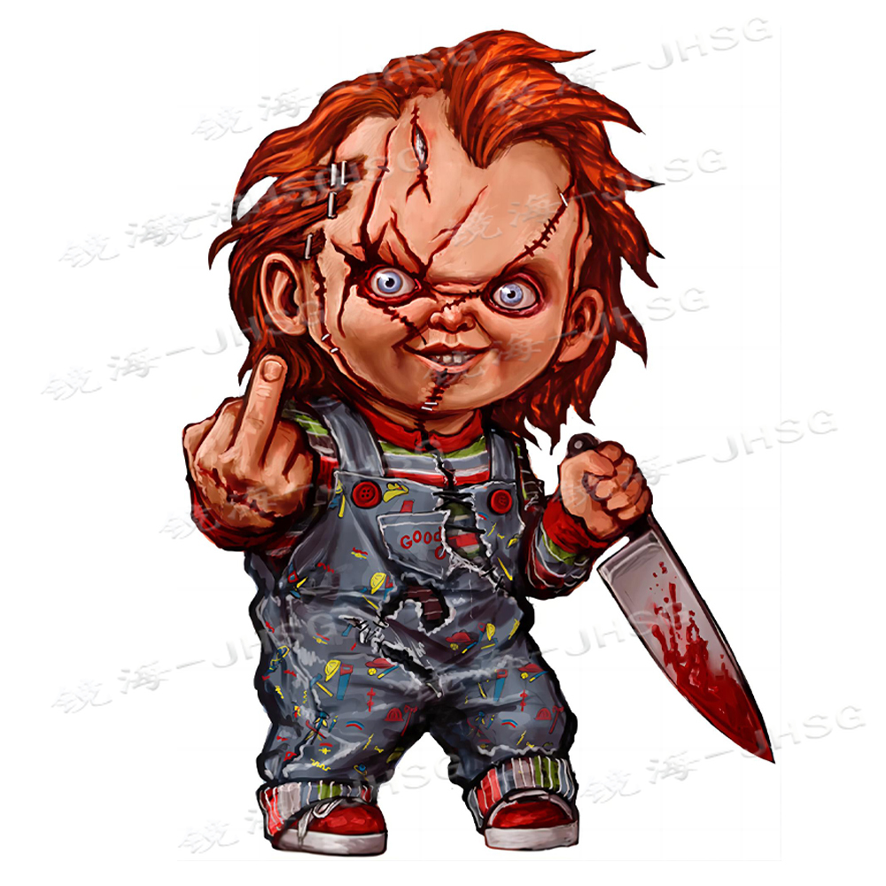 Angry Rocket Halloween Joker Fun Car Decals - Waterproof and Sunscreen PVC