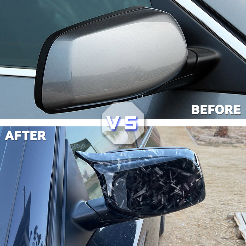 E60 Mirror Cover M Style Car Side Rearview Mirror Cover Cap Trim For 5 6 series E61 E63 E64 2003-2010 Rear View Mirror Caps 0aeda
