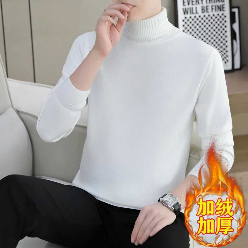 2024 Autumn/Winter New Solid Color Turtle Neck and Wool Thick Warm Knitted Fabric W2411111