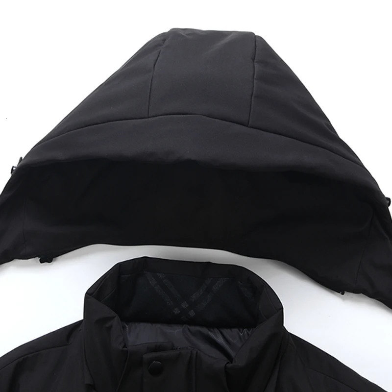 Winter Down Jackets for Men Casual Middle Aged Mens Puffer Coats Winter Thick Warm Plus Size Feather Parkas 241111