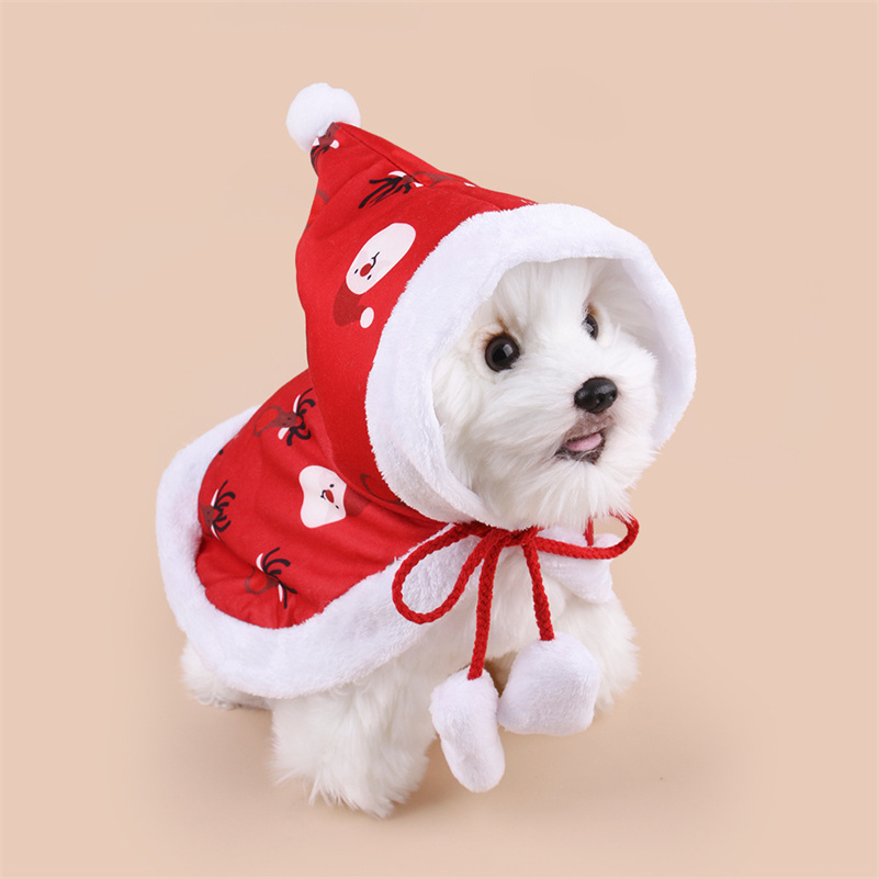 Enjoying Pet Christmas Costumes for Cats Small Dogs Cat Reindeer Antlers Headband Adjustable Doggie Reindeer Hat Santa Scarf, Kitten Christmas Outfit