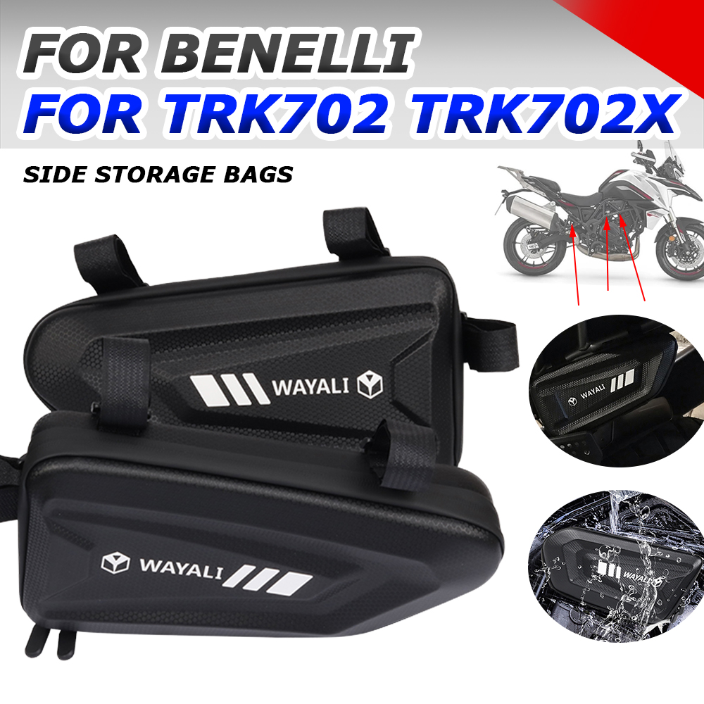 For Benelli 702X TRK702 TRK702X TRK 702 X 2023 Motorcycle Accessories Side Fairing Tool Bag Storage Frame Bumper Bags