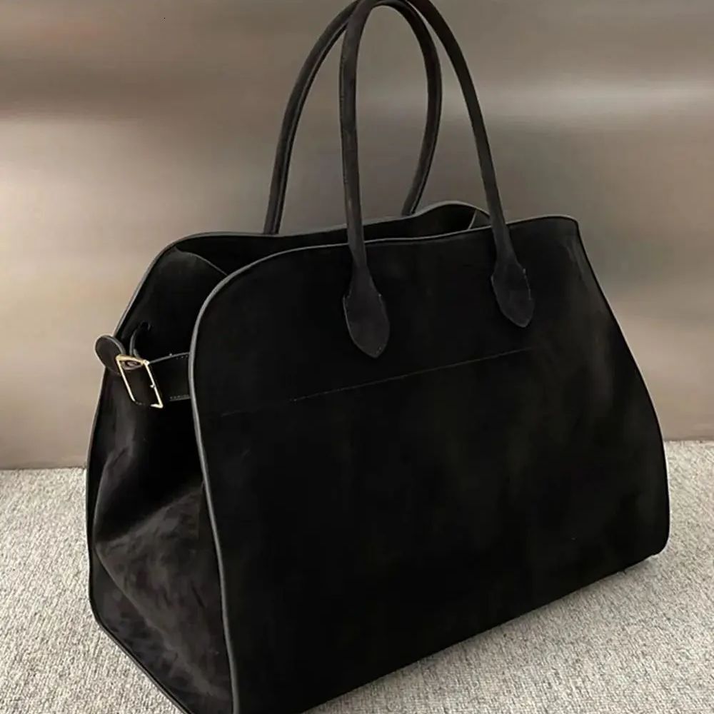 Design Handbag Leather High-Capacity Commuting Bag, Cowhide Suede Briefcase Genuine Leather Formal Style