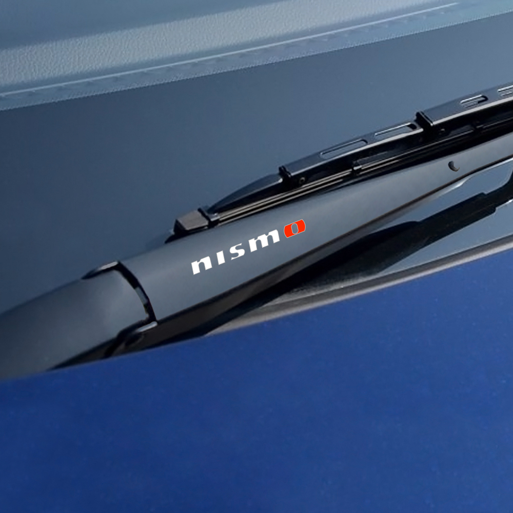 4PCS Car Window Wiper Sticker For Nissan Nismo Qashqai J10 J11 Juke Micra Leaf Sentra Patrol Note Auto Sport Decor Accessories