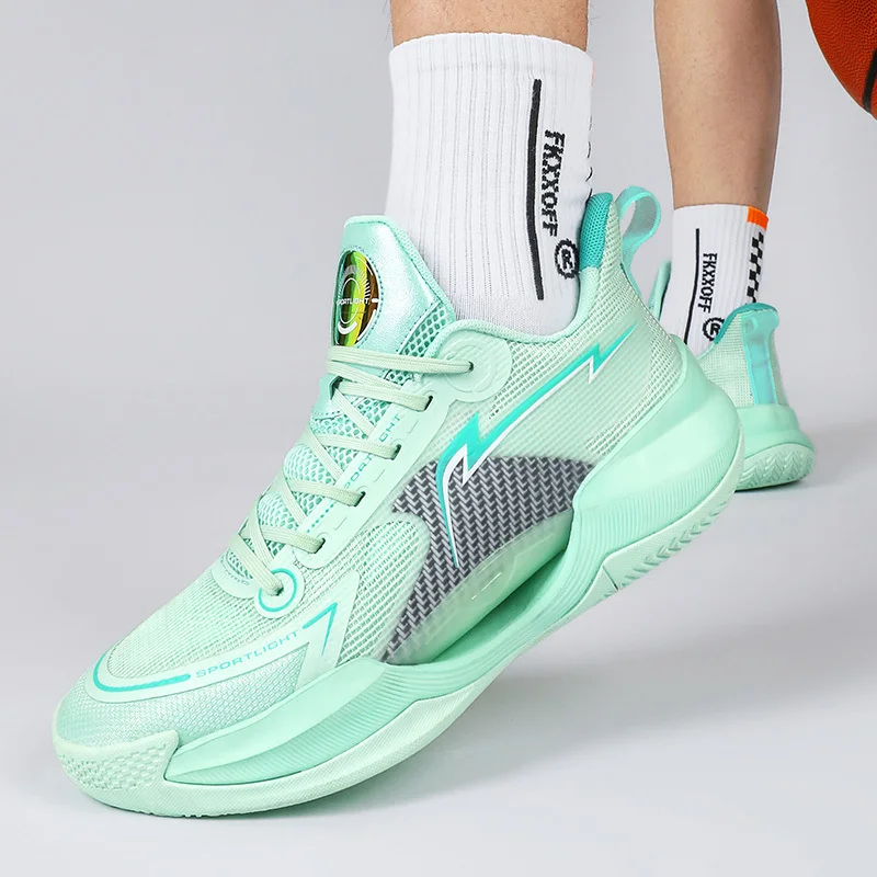 Spring Unisex Mesh Green Basketball Shoes Men Brand new Professional Trainers Sneakers 2025 Women Non-slip Size 36-45 Men's Sport Shoes