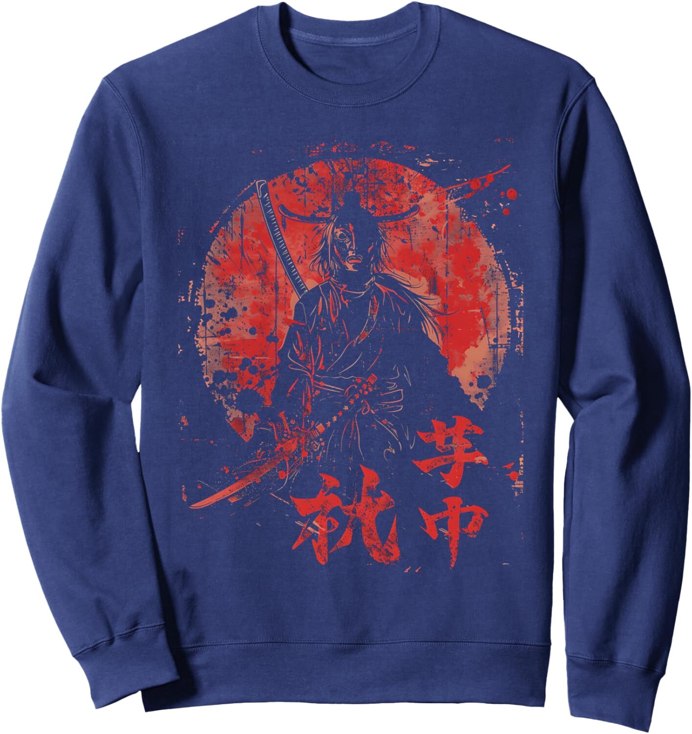 Long Sleeve Shirts for Men sweatshirt Samurai Warrior Japanese Art Vintage Graphic Print Graphic Sweatshirt T shirt Tee Streetwear Casual tops clothes