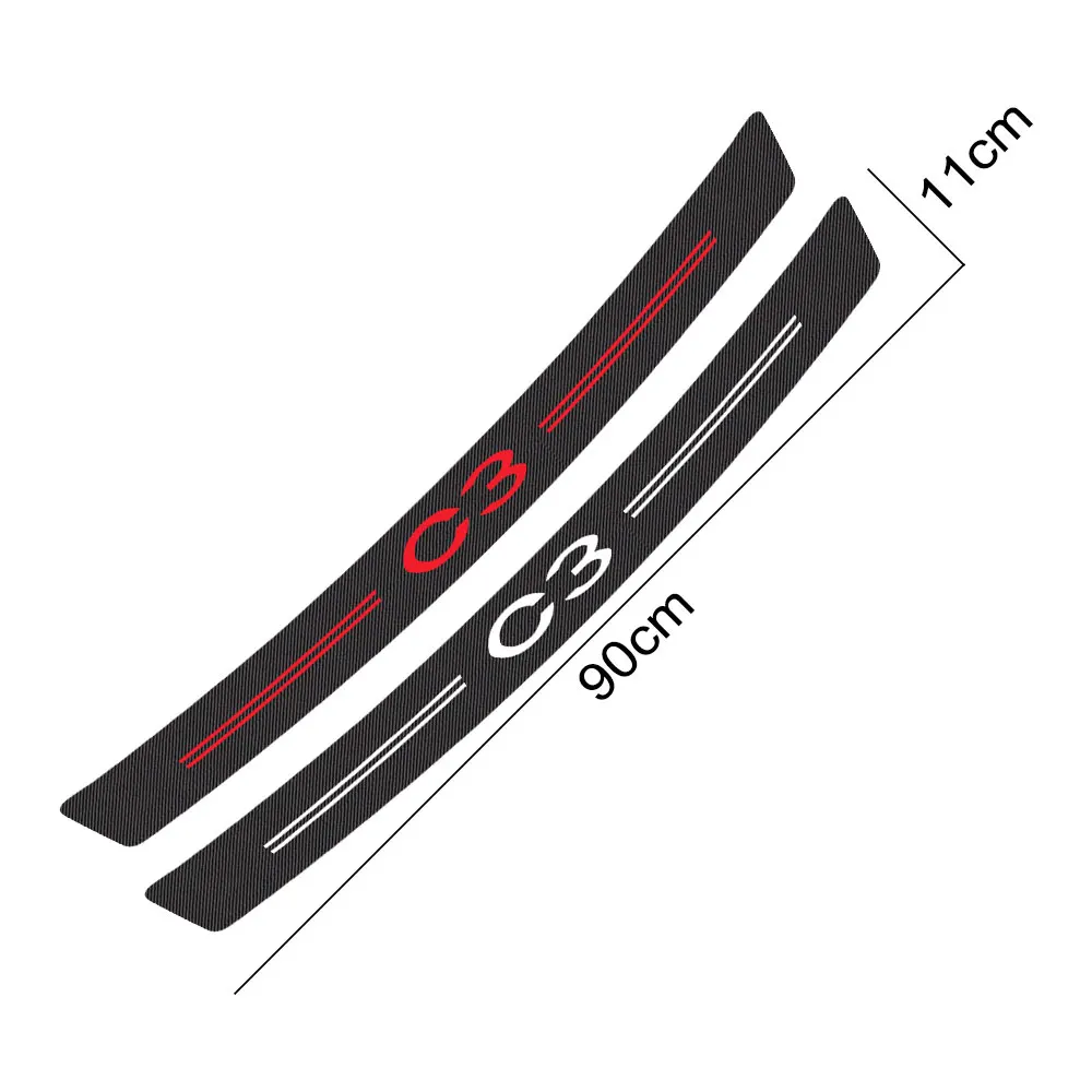 Car Bumper Sticker For Citroen C4 C5 C3 C-ELYSEE C1 C2 C4L C6 C8 VTS Xsara C-Crosser Berlingo Jumpy Nemo Auto Decal Accessories