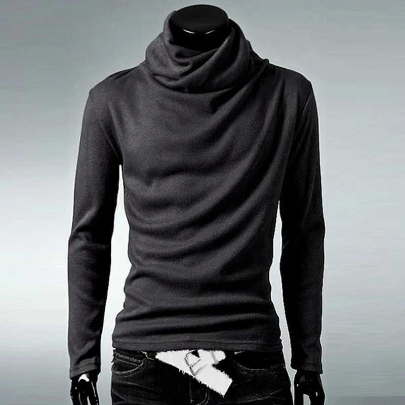 Winter New Mens Turtle Neck Sweater Solid Color Fashion Knitted Pulled Mens Casual Sweater Autumn Knitted MY278 W2411111