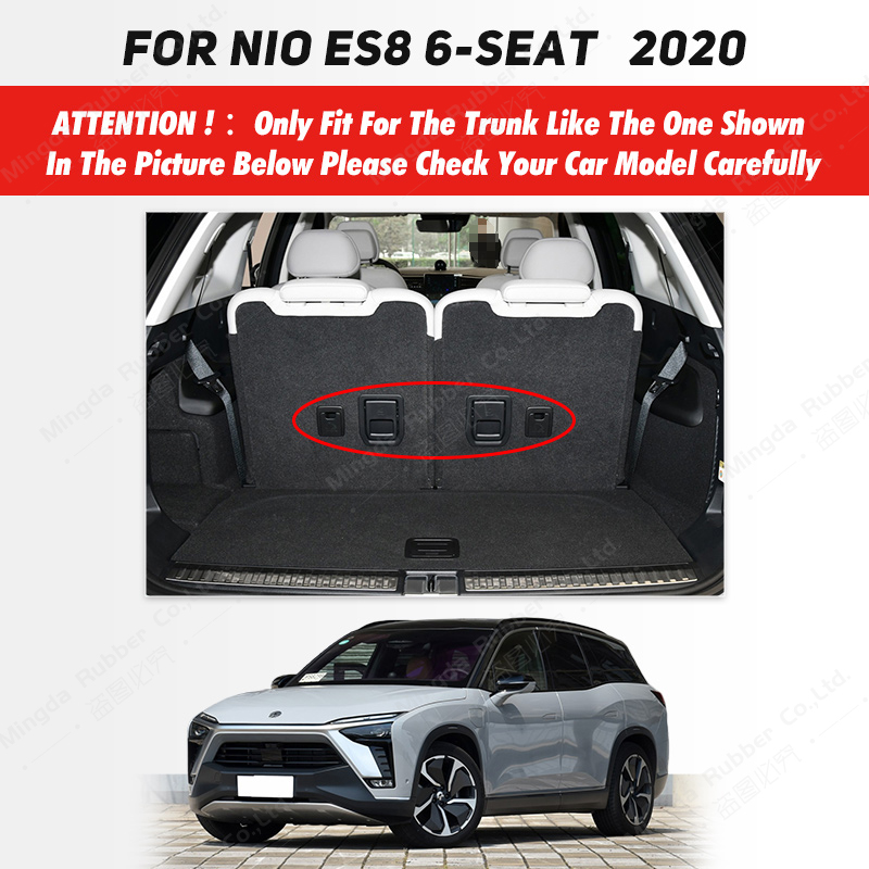 Auto Full Coverage Trunk Mat For NIO ES8 6/7-Seat 2020 Car Boot Cover Pad Cargo Liner Interior Protector Accessories 05d25