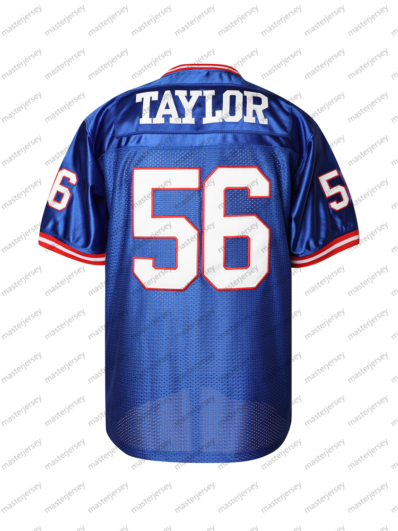 #56 TAYLOR Comfy V-Neck Football Jerseys Men Mesh Embroidery For Training And Competition Breathable Moisture-Wicking Short Sleeve Top for Active Jers