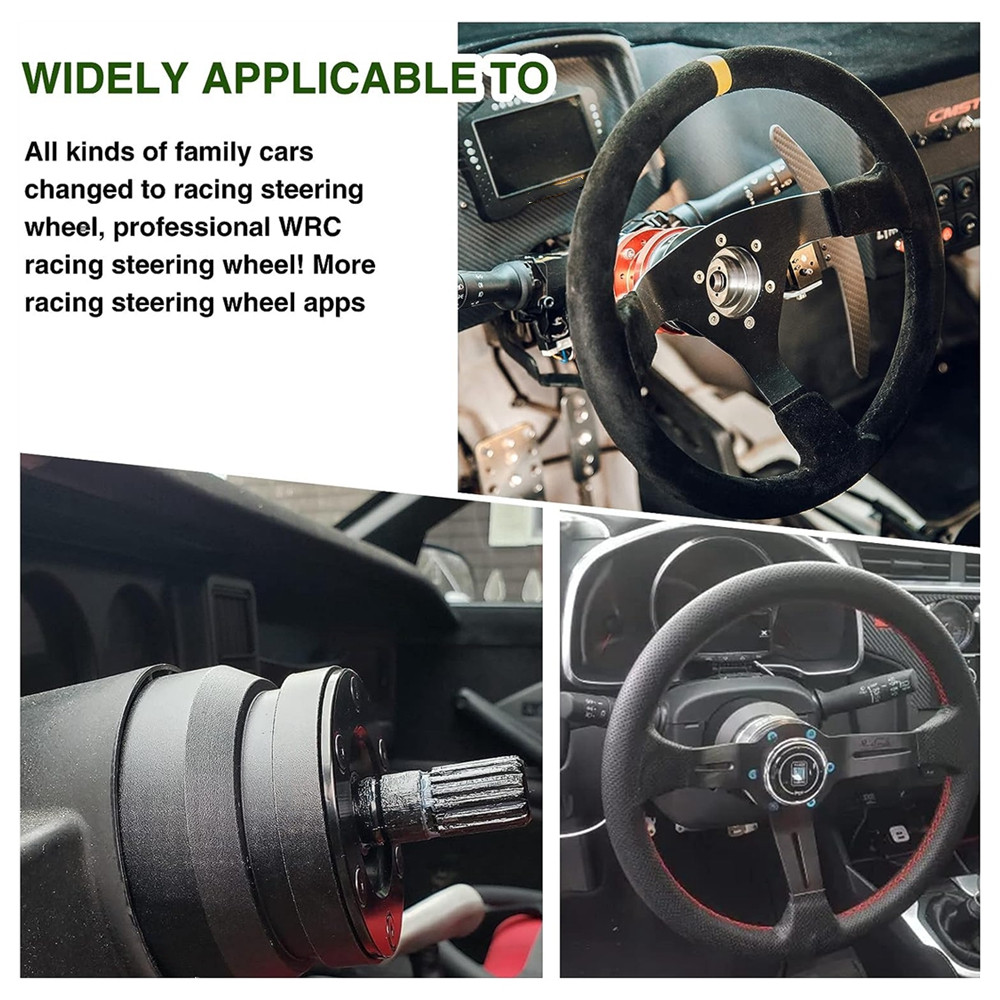 Aluminum Racing Quick Release Kit Adapter For hole Steering Wheel Hub Universal 6 Colors