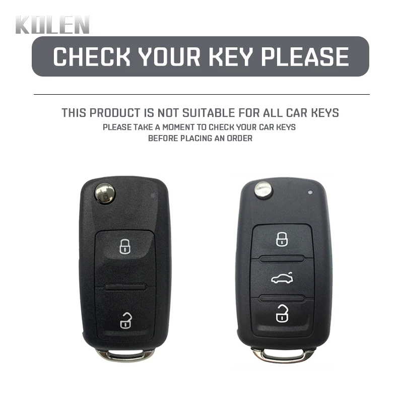 2 3 Buttons TPU Car Key Case Cover Shell Fob For VW Volkswagen MK4 Bora Golf 4 5 6 Jetta Passat Polo Touran Skoda Octavia Seat