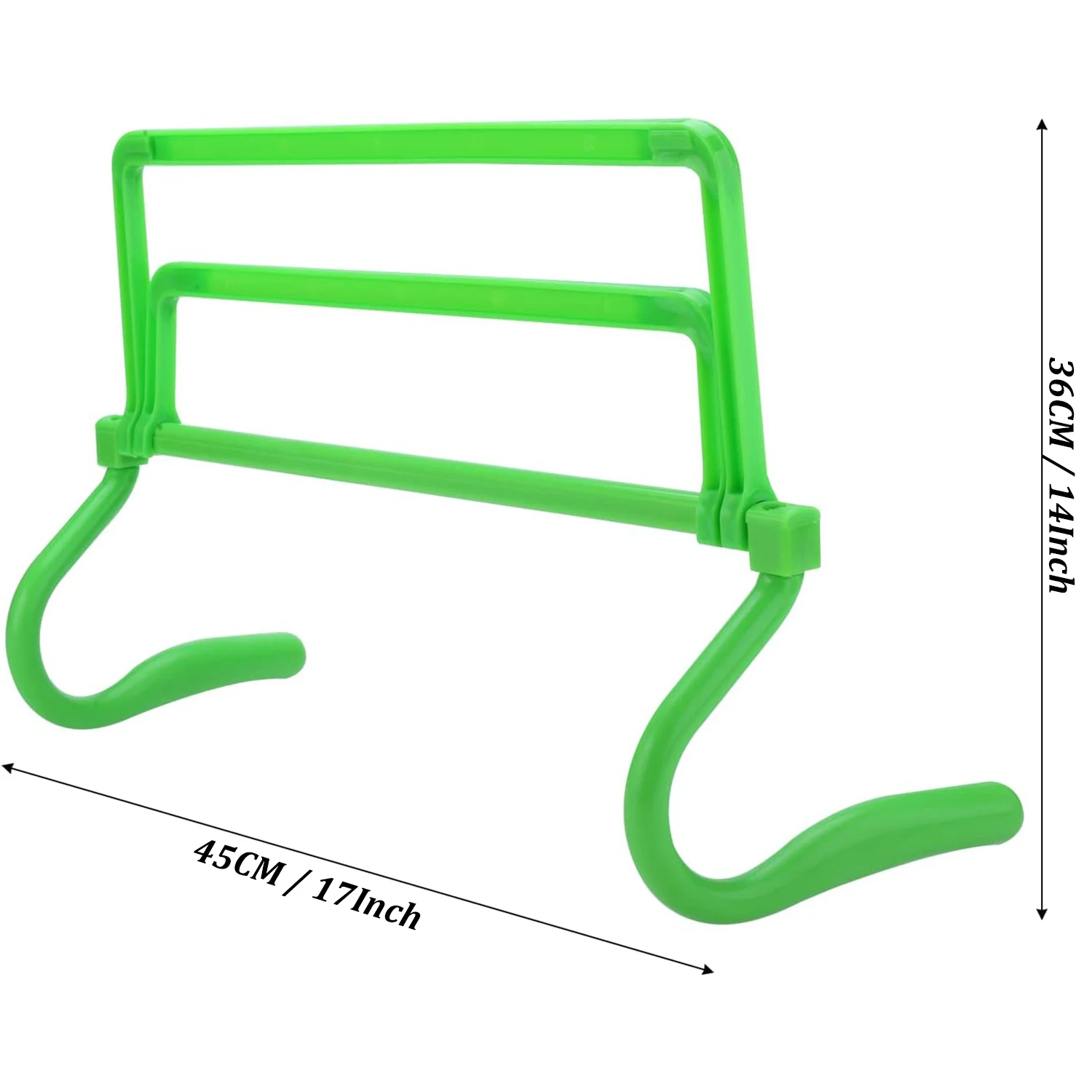 Adjustable Height Hurdle Foldable Soccer Obstacle Racks for Agility Speed Training Soccer Equipment Outdoor Exercise Ladder Rack