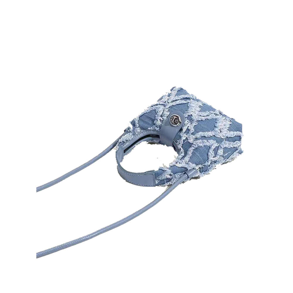 2024 new niche network red with the same denim dia check fashion single shoulder crossbody armpit bag woman