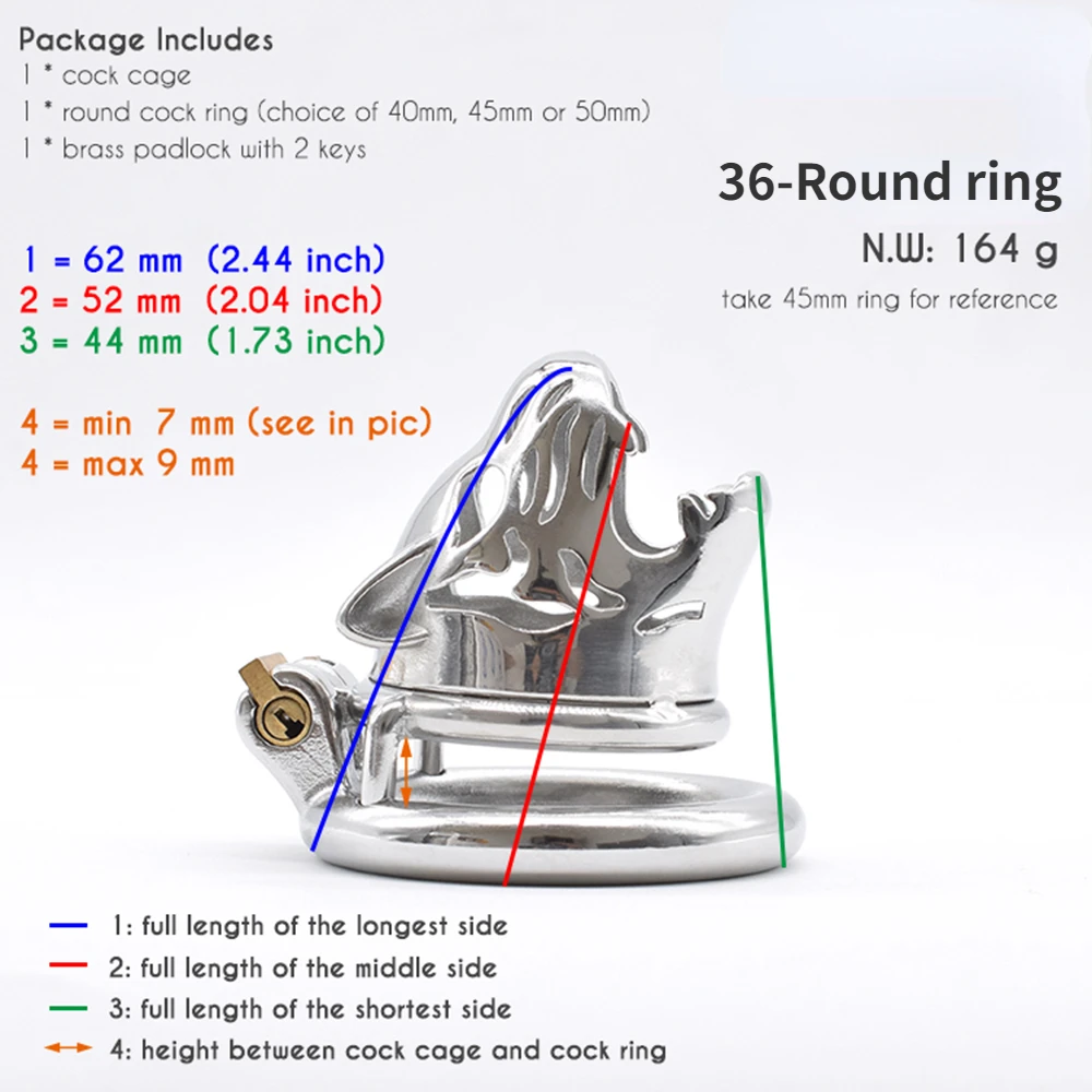 Male Tiger Head Opening Metal Chastity Cage Penis Lock Abstinence Bondage Chastity Device Male Sexy Toys Adult Erotic Products