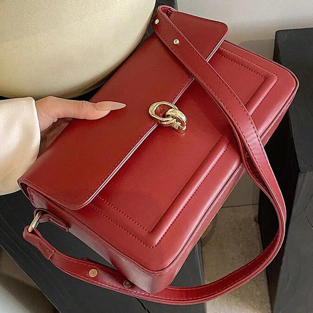 Women's Handbag Brand Luxury Vintage Simple Shoulder Crossbody Bag for Women Casual Designer Solid Color Totes Underarm Hand Bag