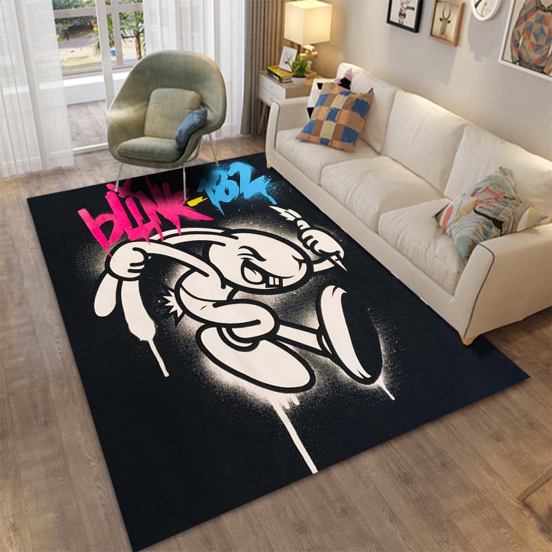 15 Sizes Music Blink-182 Brand Carpet for Living Room Bedroom Sofa Table Non-slip Mat Photography Props Birthday Gift Alfombra