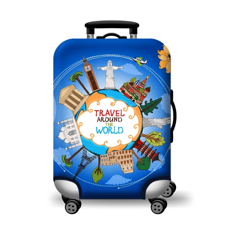 Washable Suitcase Protector Lage Sleeve Anti-scratch Protective Cover Dust-proof for 18-32Inch Suitcase Elastic Cover 6ad86