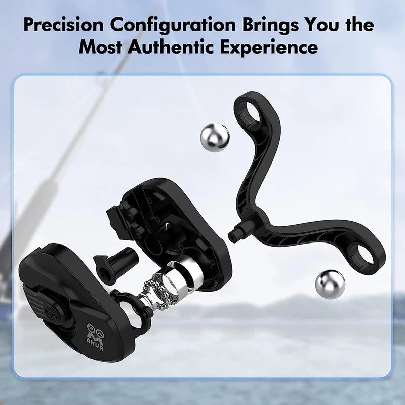 VR Game Controller For Real Fishing Games, VR Fishing Rod And Reel Combo For Meta Quest 2 VR Game Accessories