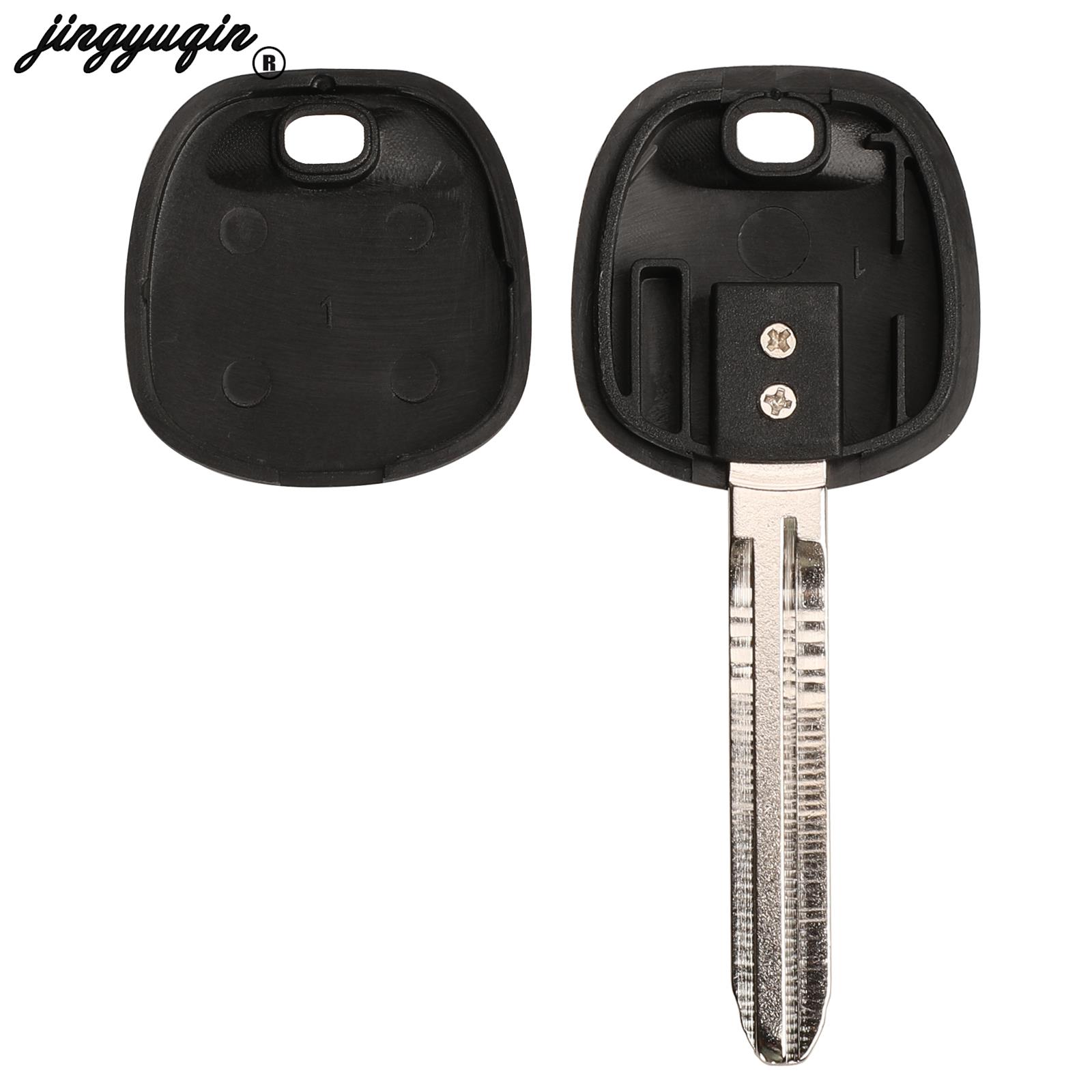 jingyuqin Transponder Blank Key Shell Case For Toyota RAV PRADO COROLLA Camry Reiz Highlander Yaris Corolla TOY Blade 5