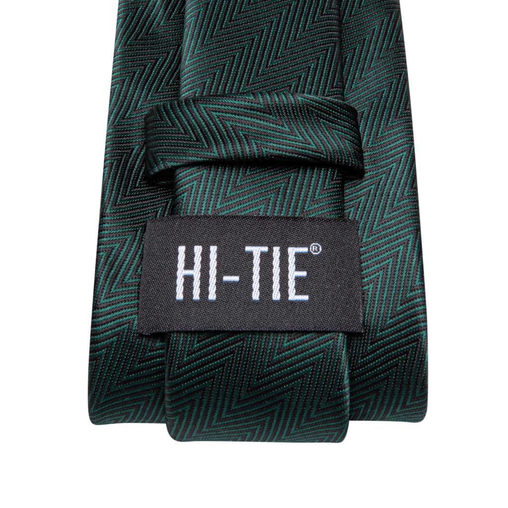 Green Solid Tie For Men New Elegant Mens Necktie Pocket Square Cufflinks Groom Wedding Accessory Hi Design Wholesale 5