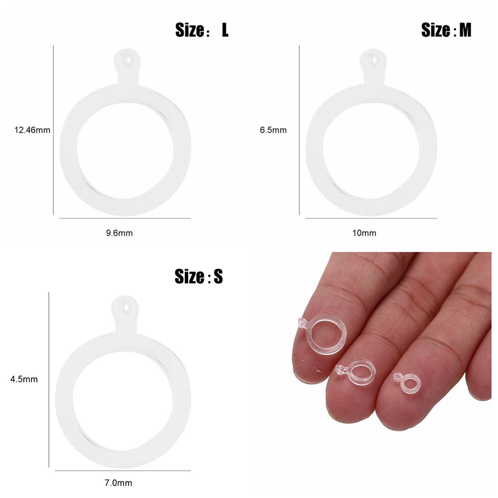 100pcs White PE Pellet Lure Bait Bandage Elastic Baitbands for Carp fishing Pellets Bait Bander Holder Boilie Stops
