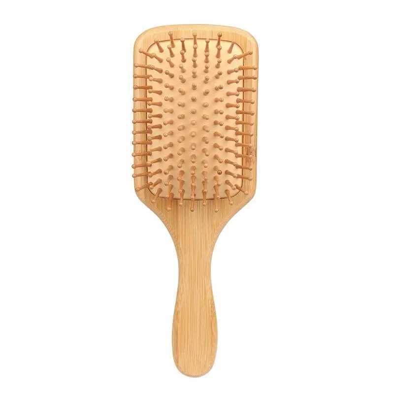 Solid wood bamboo air cushion comb scalp massage hair smoothing air bag comb high rebound hair smoothing beauty board comb household use W241112