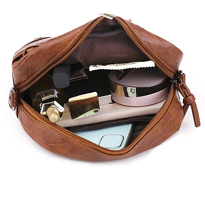 Vintage Simple Women Shoulder Bags Small Handbag Crossbody Phone Purse Pack Soft PU Leather Falp Messenger Bags e3489