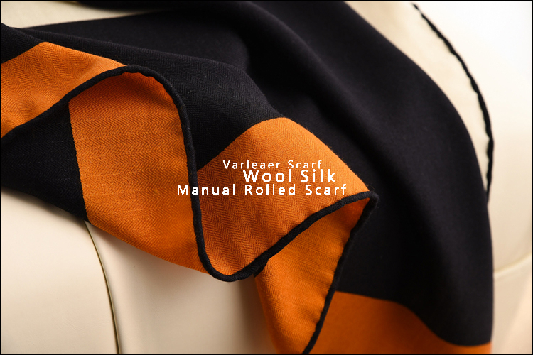 H Wool Cashmere Silk Scarf 135CM Designer Brand Pashmina Square Winter Large Thick Large Shawls for Women Stole Cape f4dee