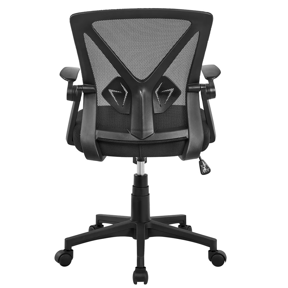 Black Desk Chair Adjustable Ergonomic Mesh Office Chair With 90° Flip-up Armrests for Home Office Computer Armchair Gaming Gamer