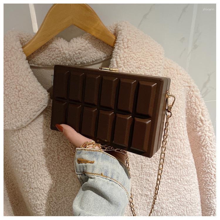 2025 NEW Bag Winter Korean Version Of The Fashion Shoulder Slung Women's Chocolate A Generation Hair zhanyishengli