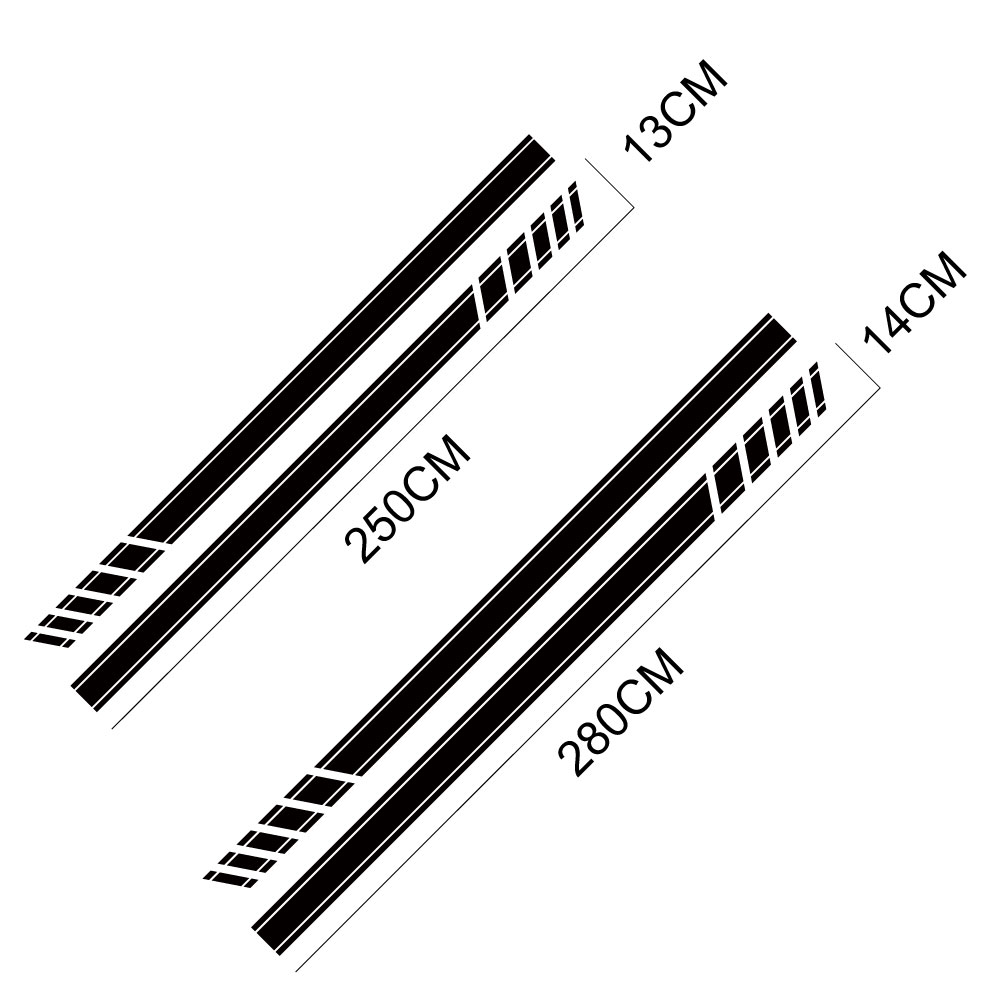 Car Door Stripes Stickers For Renault Trafic 3 2 Fiat Talento Nissan NV300 Vauxhall Vivaro Camper Van Vinyl Decals Accessories