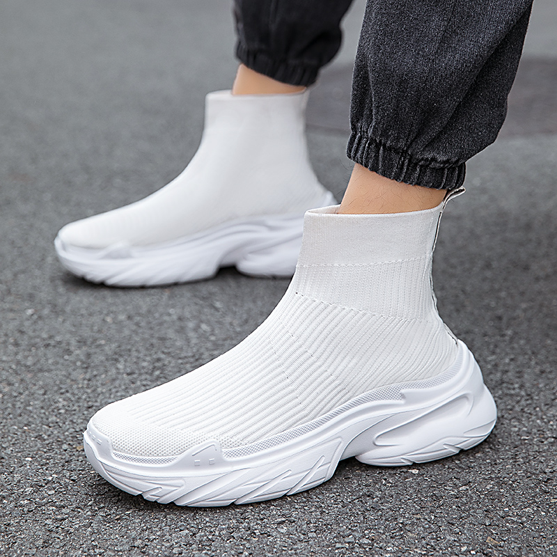 Footwear high NEW top sports tennis designer hot Mesh breathable socks free boots Fashion casual men's shoes
