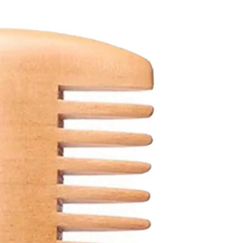 Pocket wooden comb narrow toothed wooden comb no static beard comb hair styling elegant comb double-sided brush W241112