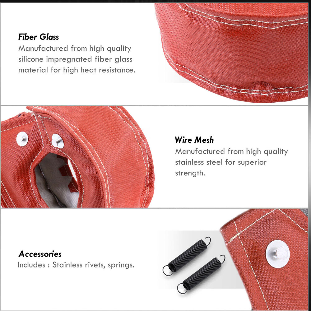 T2 T25 T28 T3 GT28 GT30 GT35 T4 T6 Titanium Turbo Blanket Heat Shield Barrier Charger Cover 5m Exhaust Thermal Header Wrap Tape