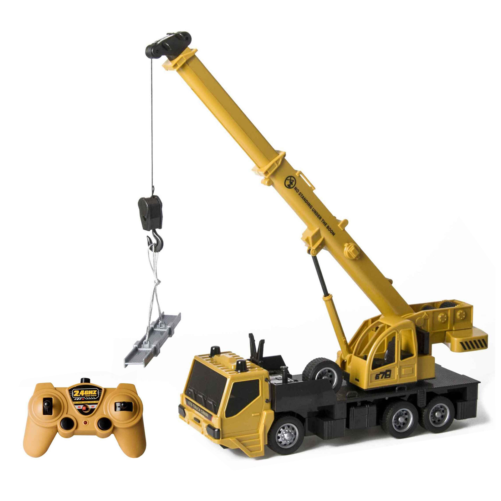 8079ERC Truck Children's Electric Alloy Arm Remote Control Crane Engineer ing Vehicle Electric Crane Car Toys Gifts for Kids